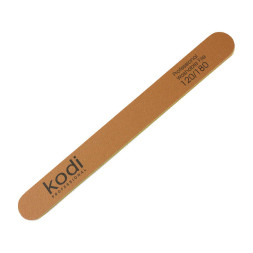 Пилка для ногтей Kodi Professional 120/180 прямая, цвет золотистый