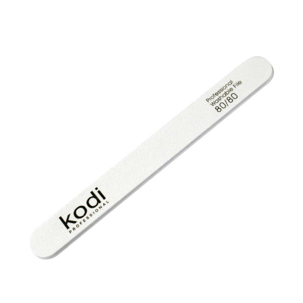 Пилка для нігтів Kodi Professional 80/80 пряма. колір білий