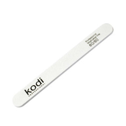 Пилка для ногтей Kodi Professional 80/80 прямая, цвет белый