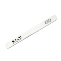 Пилка для нігтів Kodi Professional 100/100 пряма. колір білий