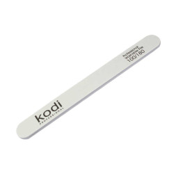 Пилка для нігтів Kodi Professional 100/180 пряма 22. колір білий