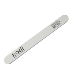 Пилка для ногтей Kodi Professional 100/150 прямая, цвет белый