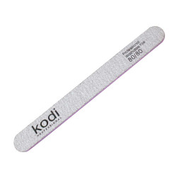 Пилка для нігтів Kodi Professional 80/80 пряма 99. колір сірий