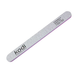 Пилка для нігтів Kodi Professional 150/150 пряма 135. колір світло-сірий