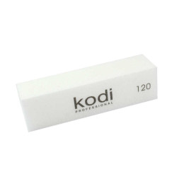 Баф-брусок для нігтів Kodi Professional 120. колір білий