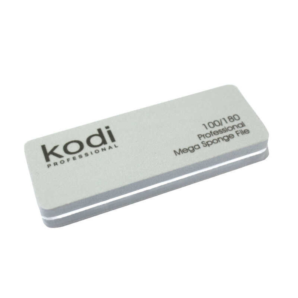 Бафик для ногтей Kodi Professional 100/180 прямоугольный, мини, цвет серый