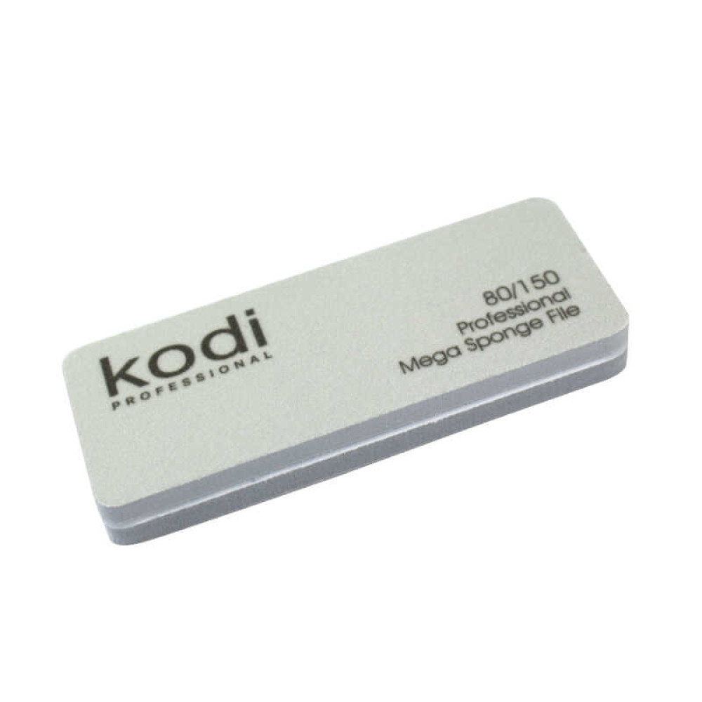 Бафик для ногтей Kodi Professional 80/150 прямоугольный 171. мини. цвет серый