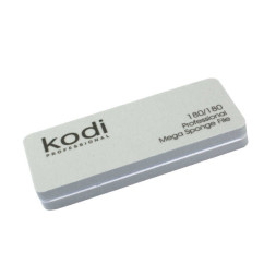 Бафик для ногтей Kodi Professional 180/180 прямоугольный. мини. цвет серый
