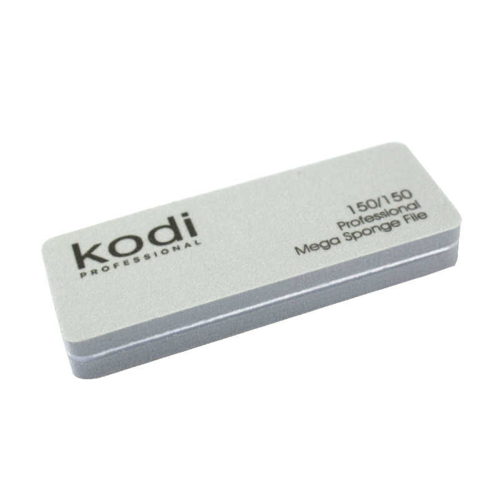 Бафик для ногтей Kodi Professional 150/150 прямоугольный 173, мини, цвет серый