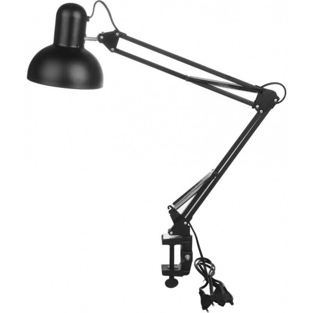 Лампа-штатив настольная E-27. цвет черный