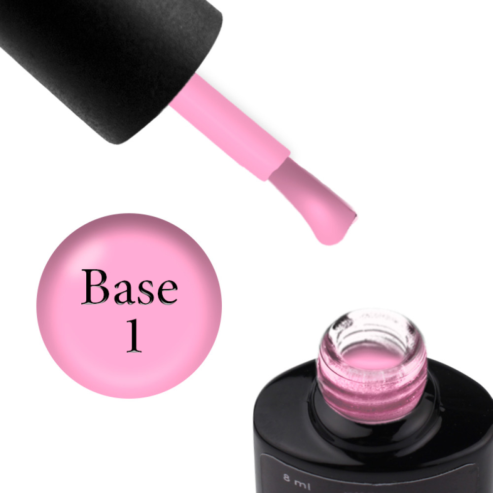 База цветная Saga Professional Color Base 001. нежно-розовый. 8 мл