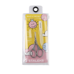 Набір Staleks Beauty & Care 10 Type 7. ножиці дитячі матові і пилка кришталева. 90 мм