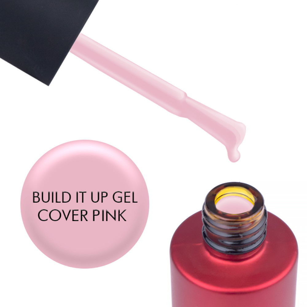 Гель моделюючий Kodi Professional Build It Up Gel Cover Pink з пензликом. 15 мл