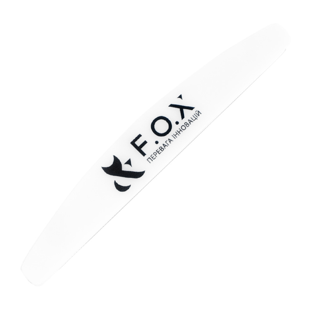 Пластиковая основа для пилки F.O.X Nail File Plastic, полумесяц, 135 мм