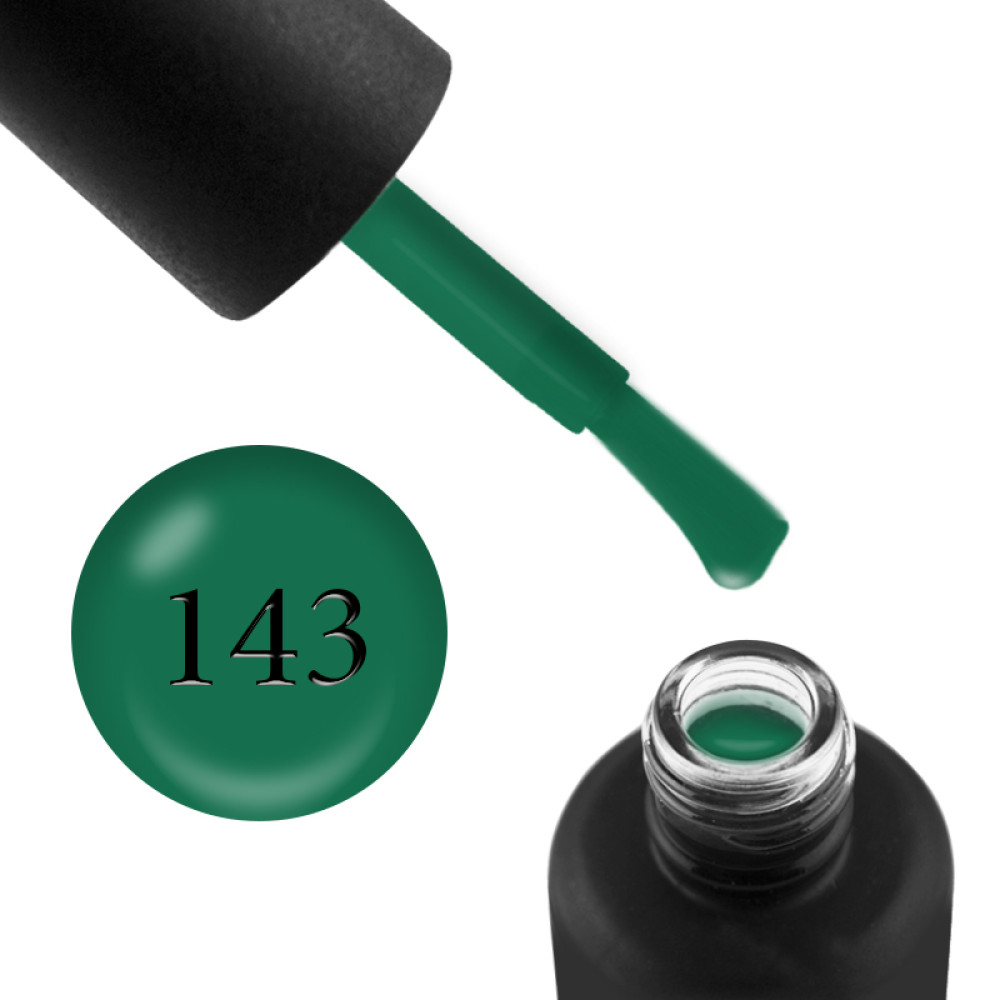 Гель-лак Edlen Professional 143 насыщенный зеленый. 9 мл
