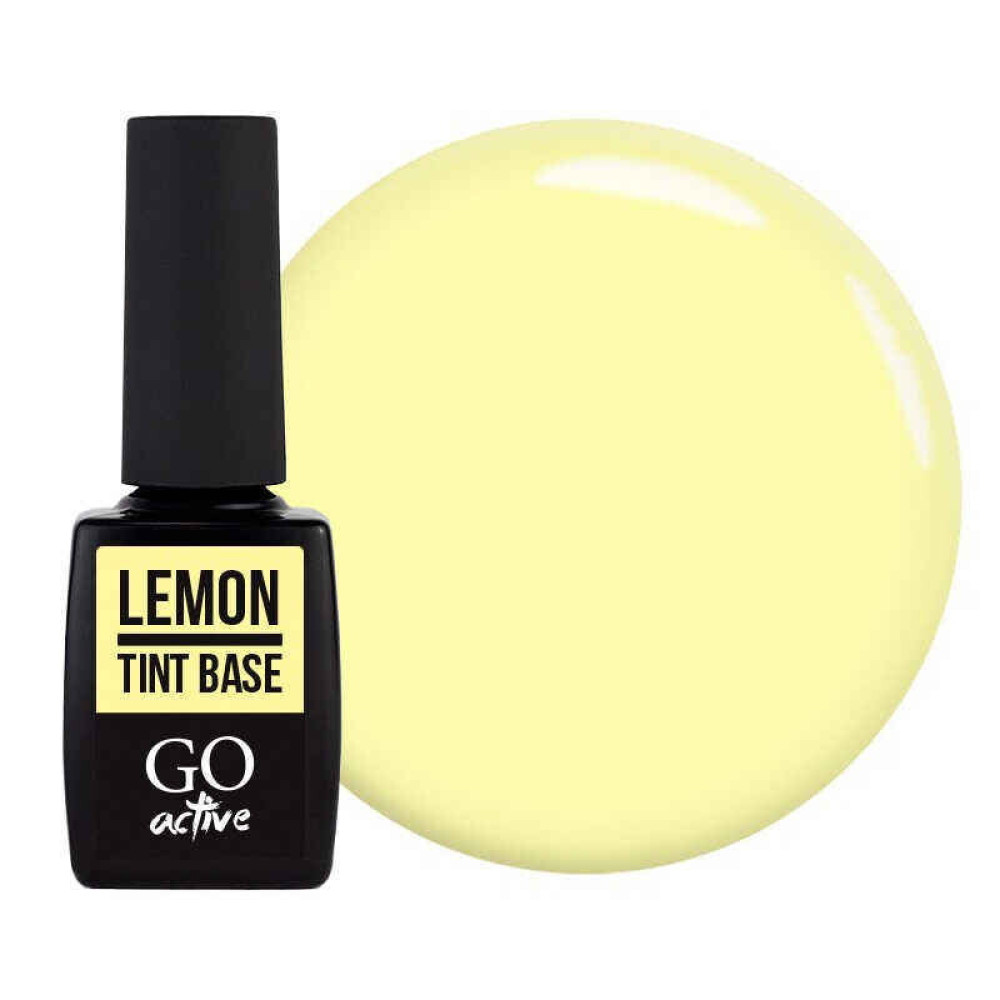 База цветная GO Active Tint Base 01 Lemon, пастельно-желтый, 10 мл