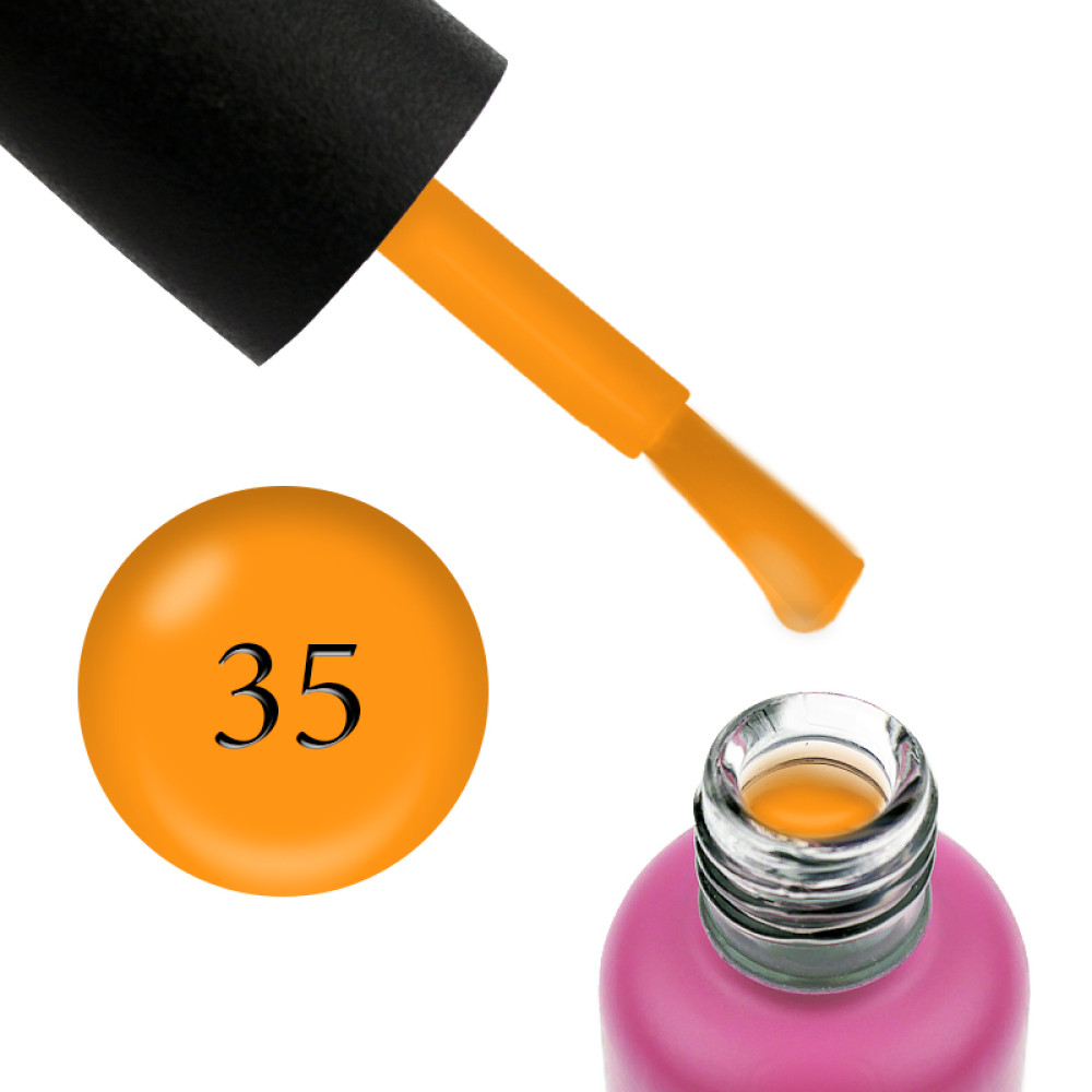 База цветная Edlen Professional French Rubber Base 35, оранжевый, 9 мл