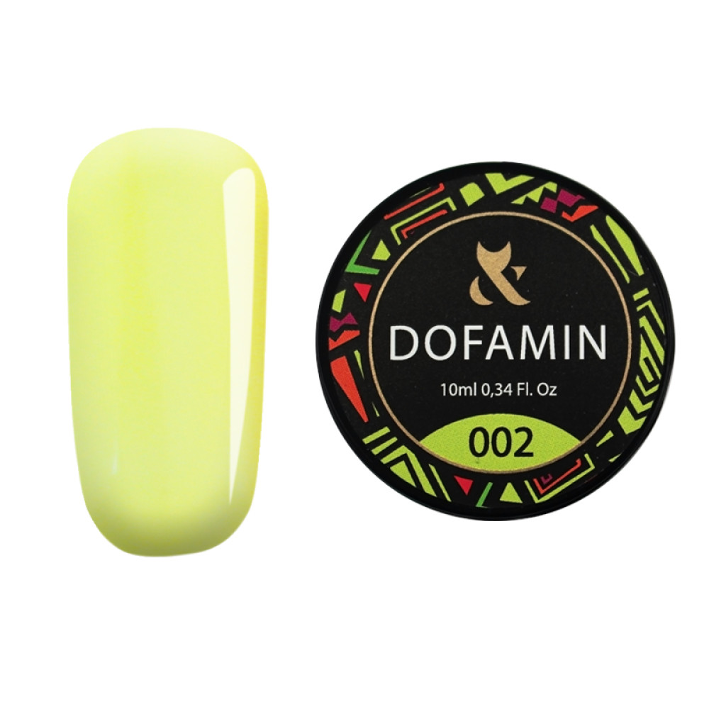 База неоновая F.O.X Base Dofamin 002. яркий лаймово-желтый. 10 мл