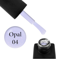 База кольорова Kodi Professional Color Rubber Base Gel Opal 04. ліловий з опаловим шимером. 8 мл
