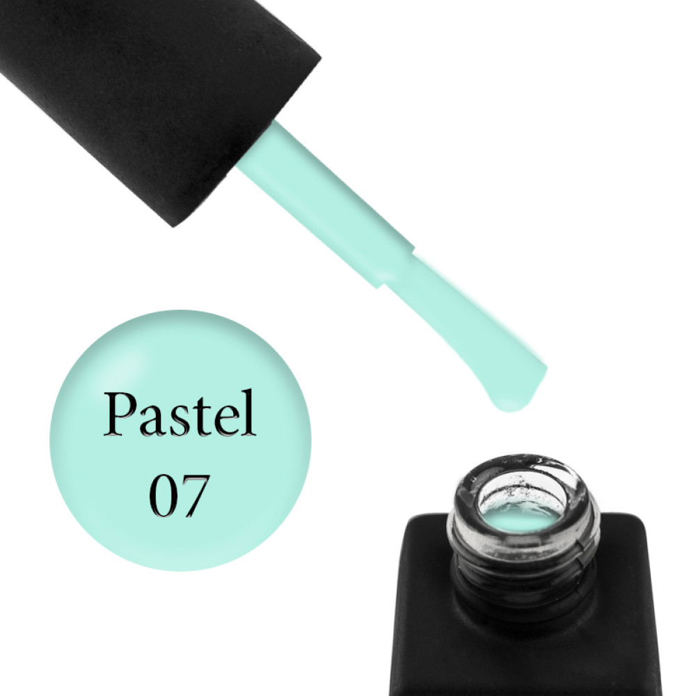База кольорова Kodi Professional Color Rubber Base Gel Pastel 07. пастельний бірюзовий. 8 мл