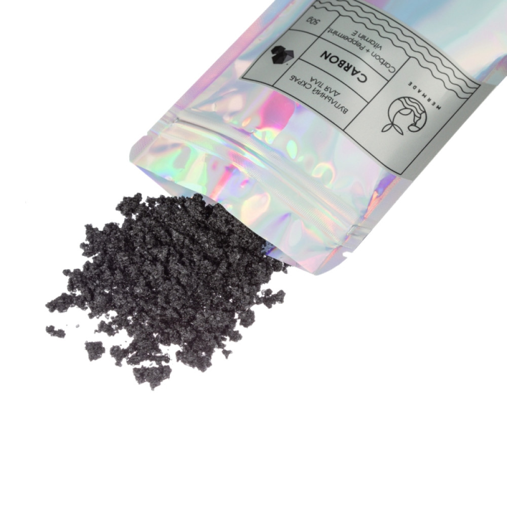 Скраб солевой для тела Mermade Carbon, угольный, 100 г
