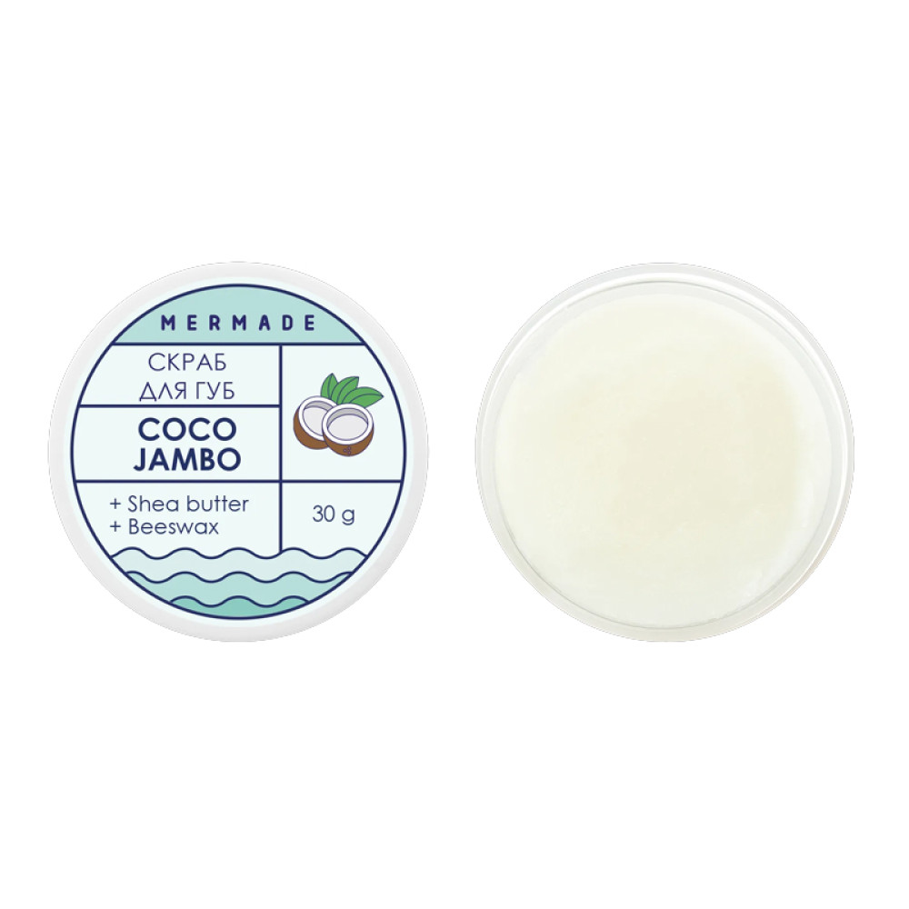 Скраб для губ Mermade Coco Jambo, кокос, 30 г