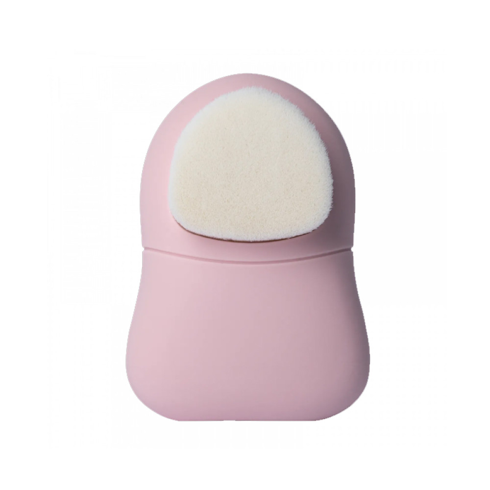 Щетка силиконовая для чистки лица и спа-массажа Mermade Brush.Me, двойная, цвет бело-розовый