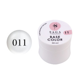 База цветная Saga Professional Color Base 011. белоснежный. 30 мл