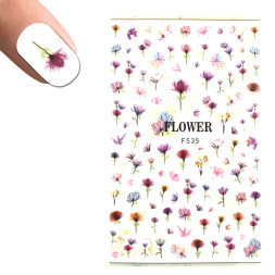 Наклейка для ногтей LBS F 535 Цветы