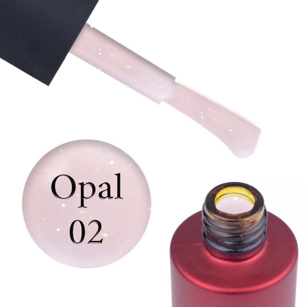 База цветная Kodi Professional Color Rubber Base Gel Opal 02. нежнейшая пудра с опаловым шиммером. 7 мл