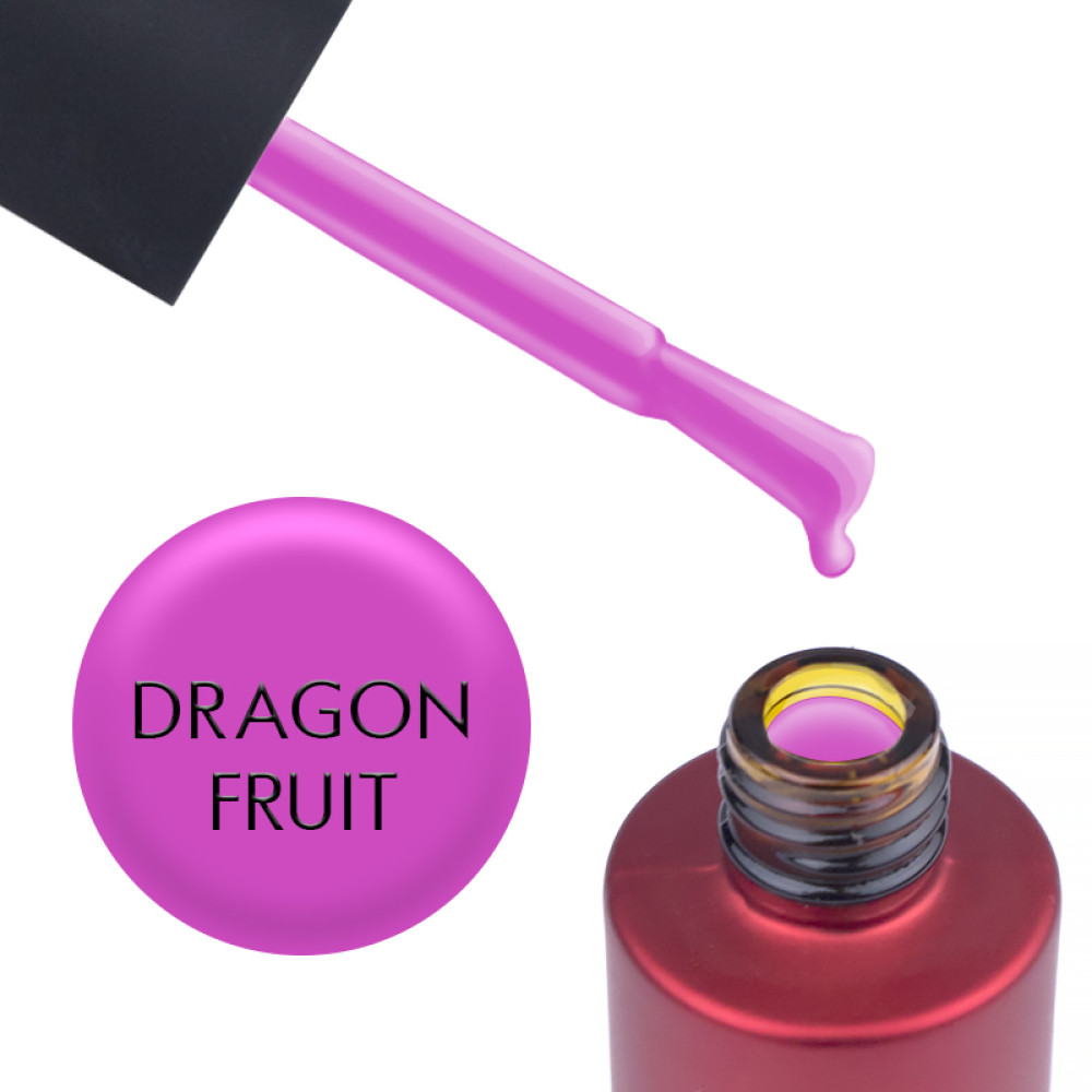 База цветная Kodi Professional Color Rubber Base Gel Macarons Dragon Fruit, пурпурно-розовый, 7 мл