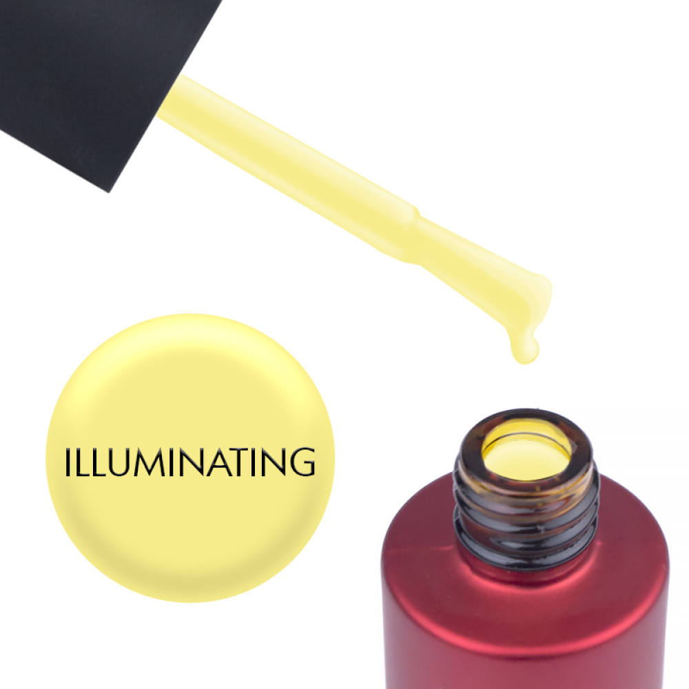 База цветная Kodi Professional Color Rubber Base Gel Illuminating, ярко-желтый, 7 мл