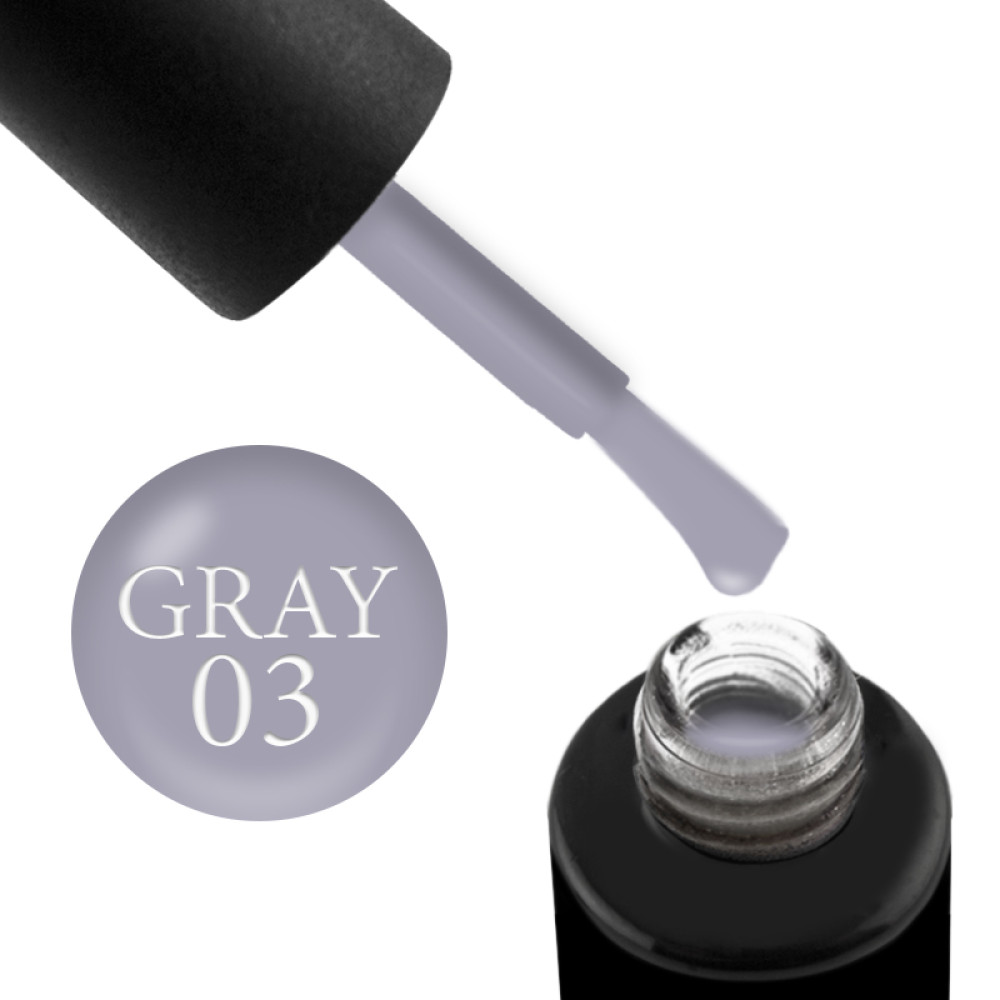 База цветная Adore Professional Color Base 03 Gray, цвет холодный серый, 7,5 мл