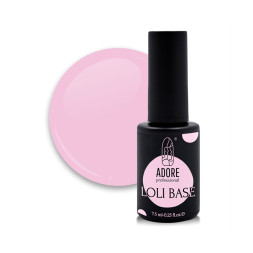 База кольорова Adore Professional Loli Base 01 Loli-Rose. колір ніжно-рожевий. 7.5 мл
