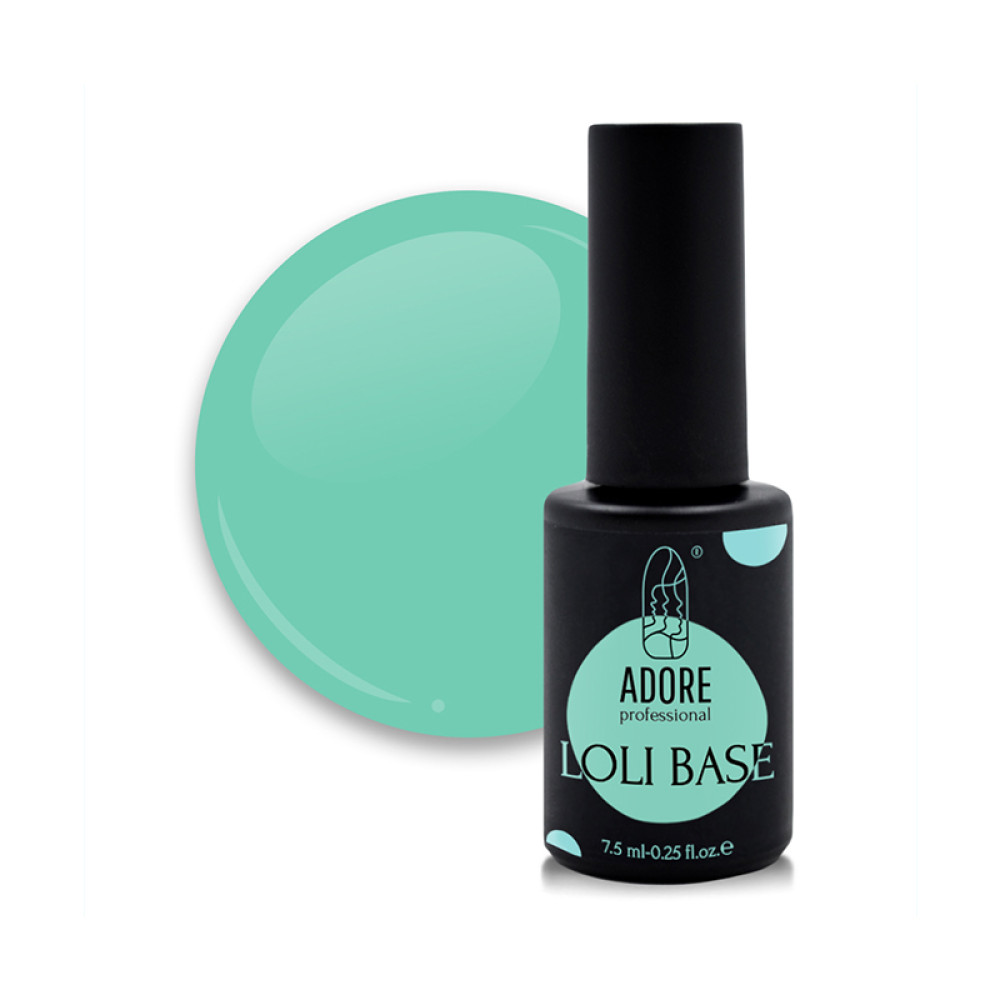 База цветная Adore Professional Loli Base 03 Loli-Mint, цвет прохладный мятный, 7,5 мл