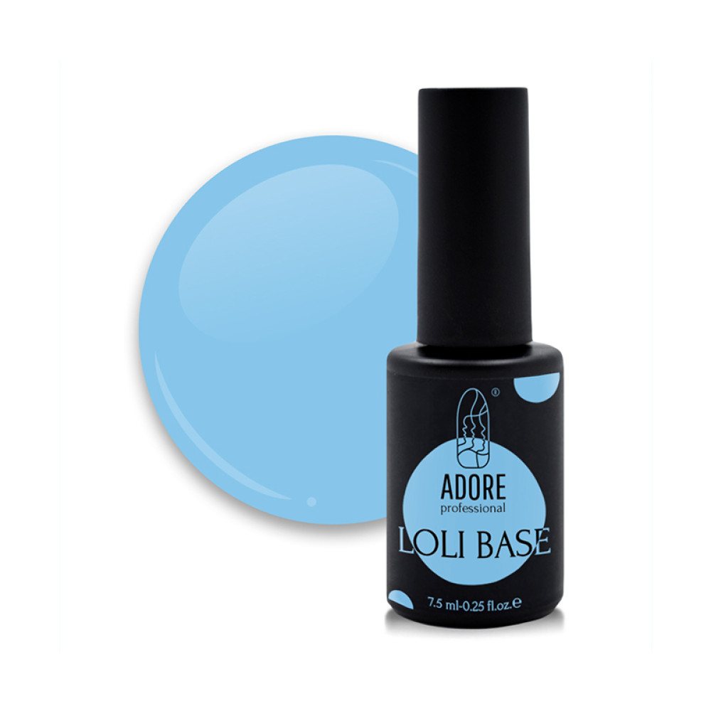 База кольорова Adore Professional Loli Base 04 Loli-Ice. колір ніжно-блакитний. 7.5 мл