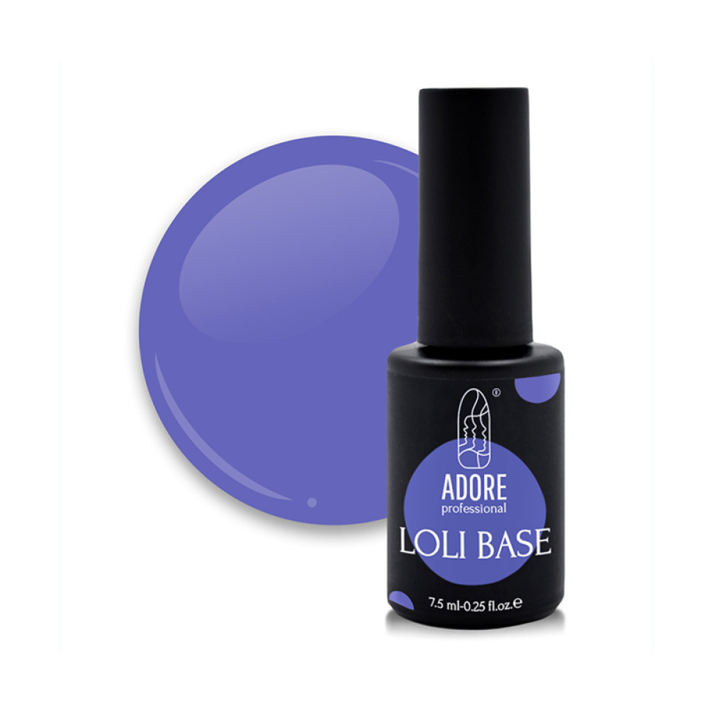 База кольорова Adore Professional Loli Base 06 Loli-Jelly. колір фіолетовий. 7.5 мл