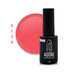 Гель-лак Adore Professional Neon N-04 Coral коралловый. 7.5 мл