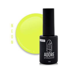 Гель-лак Adore Professional Neon N-06 Lemon насыщенный лимонный. 7.5 мл