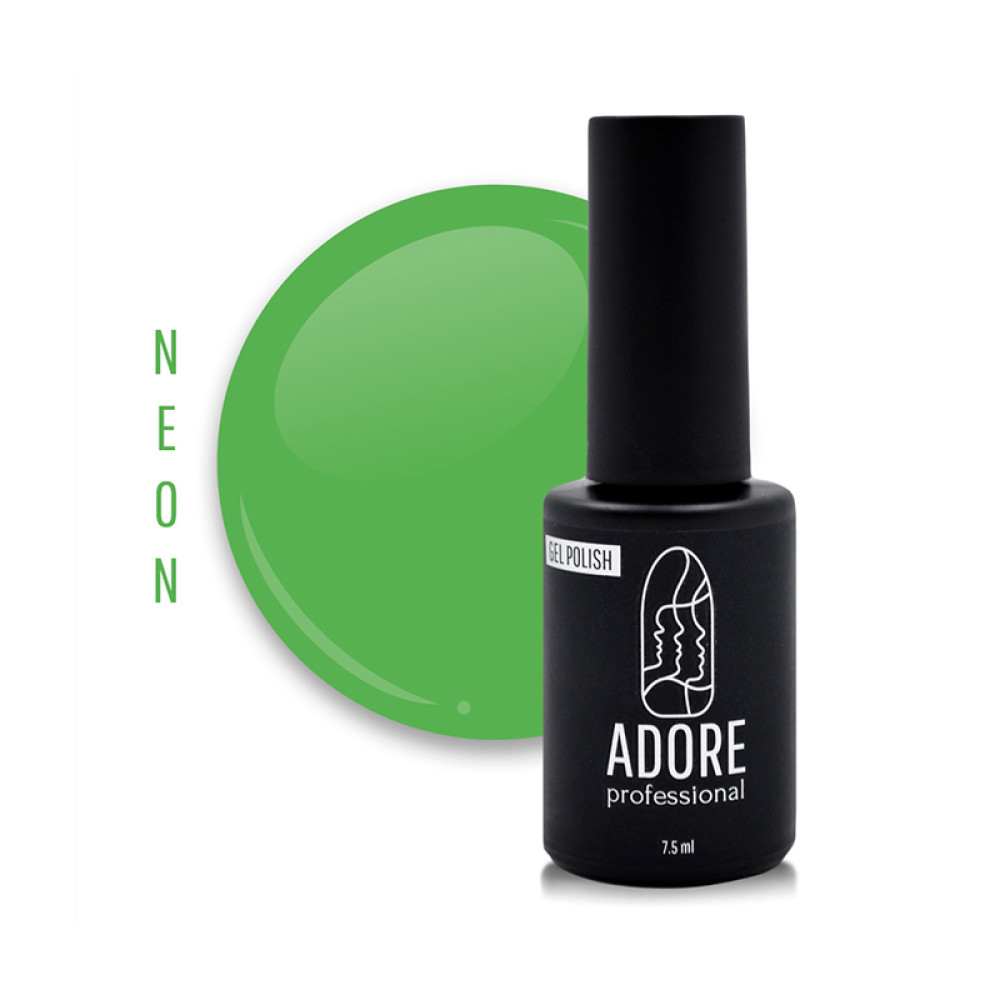 Гель-лак Adore Professional Neon N-08 Lime насичений салатовий. 7.5 мл