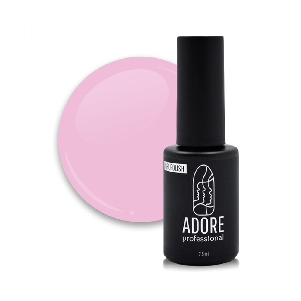 Гель-лак Adore Professional 107 Coquette нежный яркий розовый. 7.5 мл
