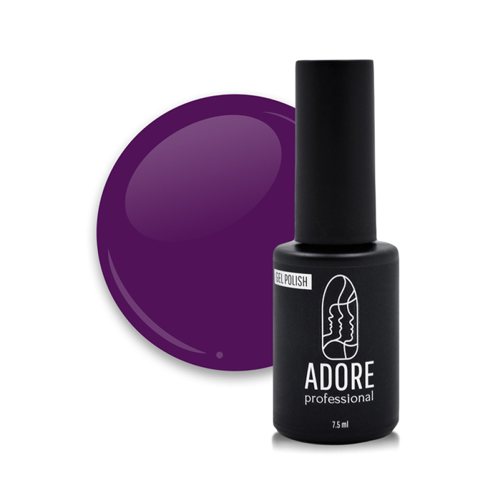 Гель-лак Adore Professional 265 Violet баклажановый фиолет. 7.5 мл