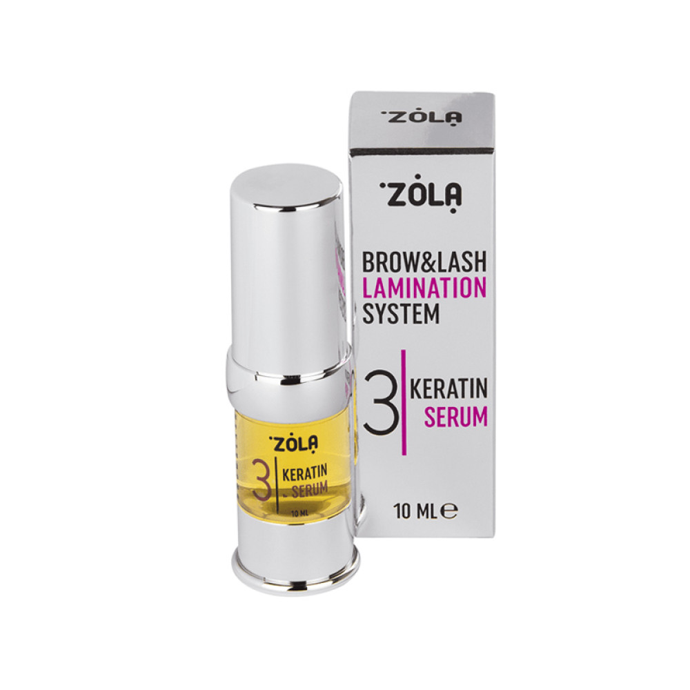 Склад для ламінування брів і вій ZOLA 03 Keratin Serum. 10 мл