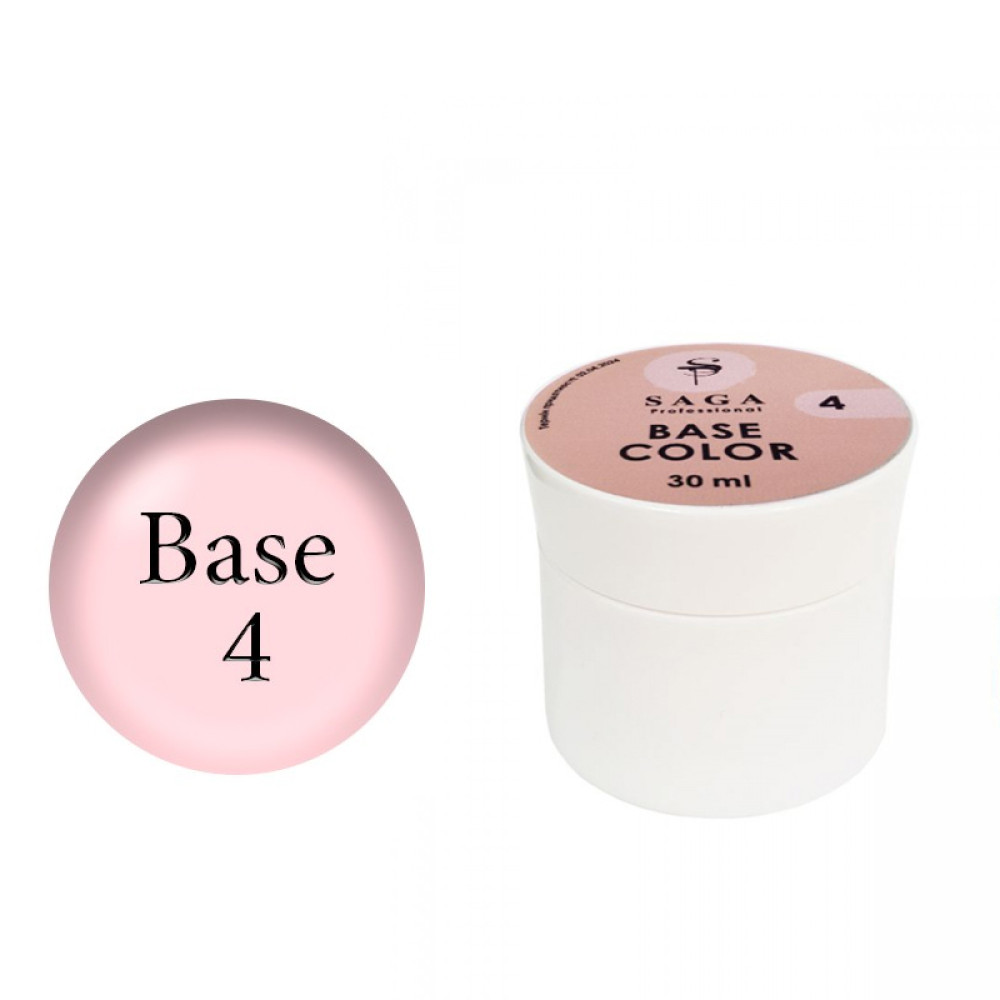 База цветная Saga Professional Color Base 004. телесно-розовый. 30 мл