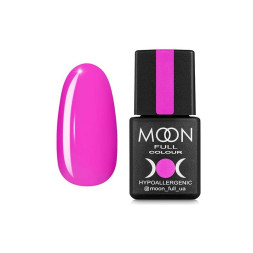 Гель-лак Moon Full Colour 118 неоново-розовый. 8 мл