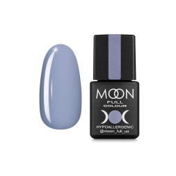 Гель-лак Moon Full Colour 149 серо-голубой с лиловым оттенком. 8 мл