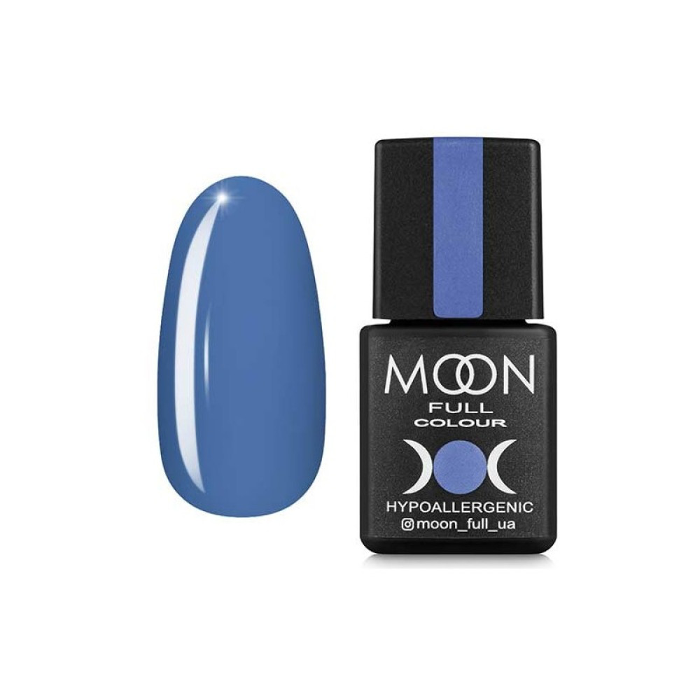 Гель-лак Moon Full Colour 154 голубой с серым подтоном. 8 мл