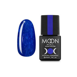 Гель-лак Moon Full Colour 180 сверкающий кобальт с шиммером. 8 мл