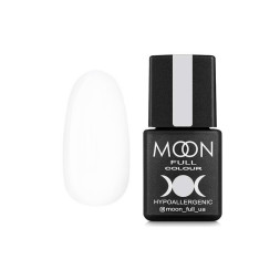 Гель-лак Moon Full Colour 201 белый полупрозрачный. 8 мл