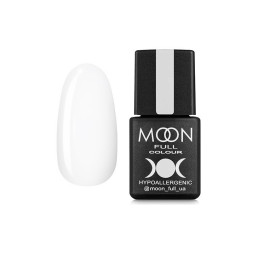 Гель-лак Moon Full Colour 202 белый полупрозрачный с блестками. 8 мл